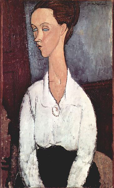 Amedeo Modigliani Portrat der Lunia Czechowska mit weiber Bluse